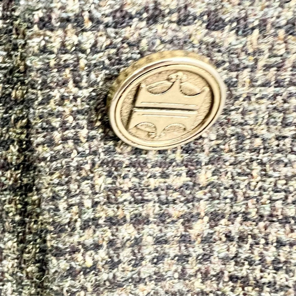 Vintage union made Saddleworth wool blend plaid blazer 50R